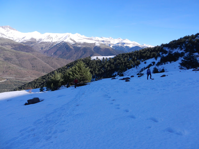 Cotefablo al collado de Pelopín, paseo por la nieve