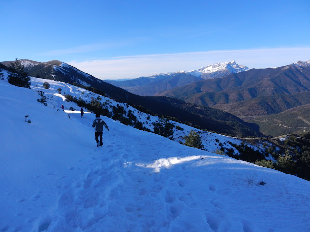 Cotefablo al collado de Pelopín, paseo por la nieve
