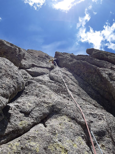 Rivas Acuña a la Punta Maria Luisa, 200m Vº+, Galayos.