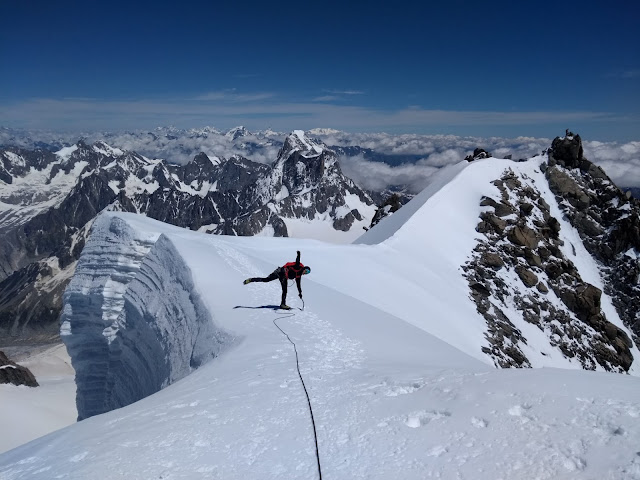 Arista de Diablos al Mont Blanc de Tacul. D+ 600m