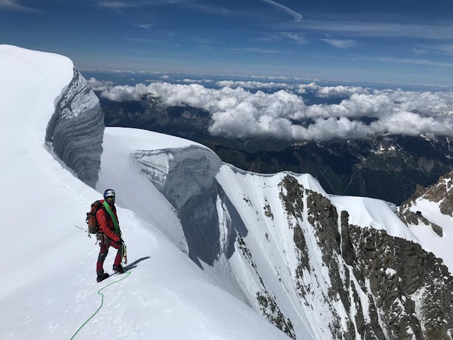 Arista de Diablos al Mont Blanc de Tacul. D+ 600m