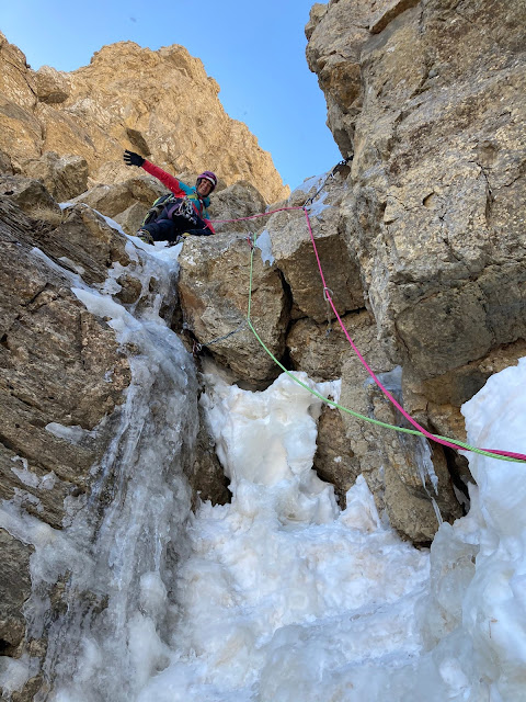 Corredor Maribel D+ 350m, Peña Telera.