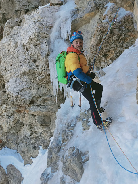 Corredor Maribel D+ 350m, Peña Telera.