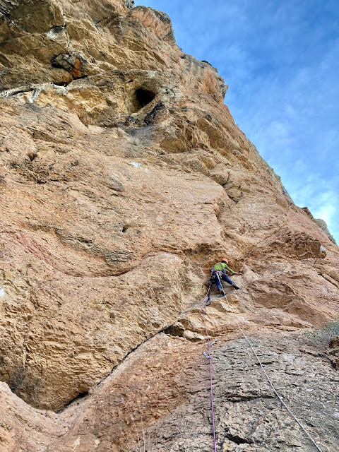 Desvirgation Wall 115m (A3/6a) Paret del Temps. Vilanova Meià