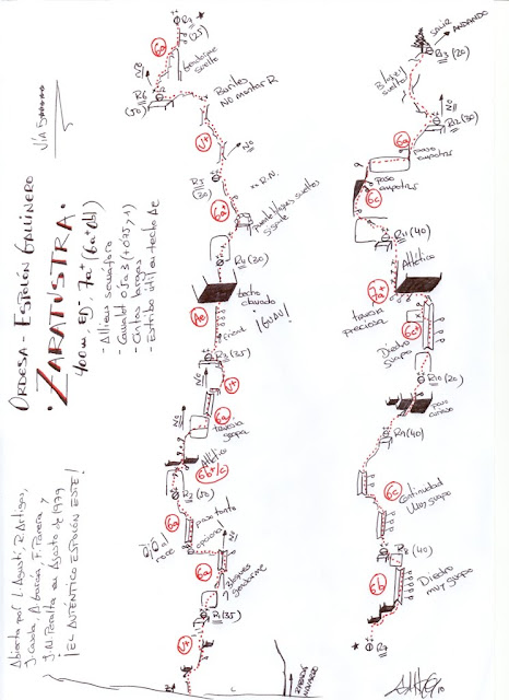 Zaratrusta. ED 400m 7a+ (6b/A2)