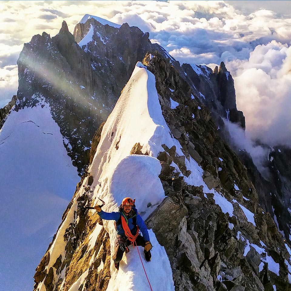 escalada en los alpes