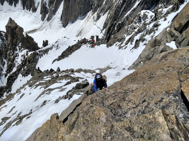 Arista de Diablos al Mont Blanc de Tacul. D+ 600m
