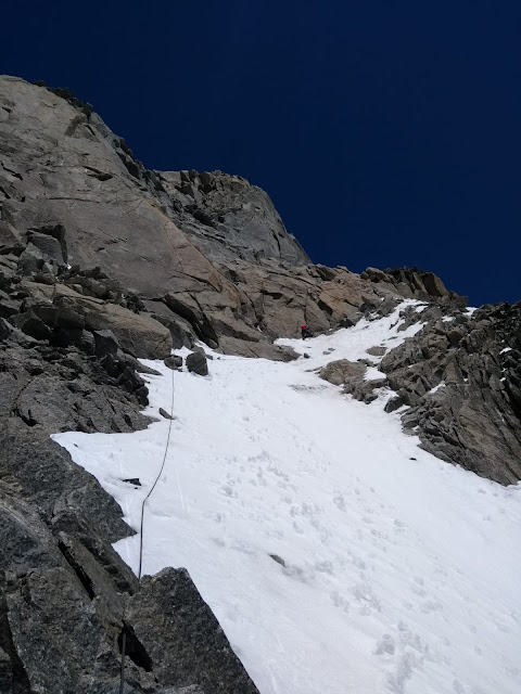 Arista de Diablos al Mont Blanc de Tacul. D+ 600m