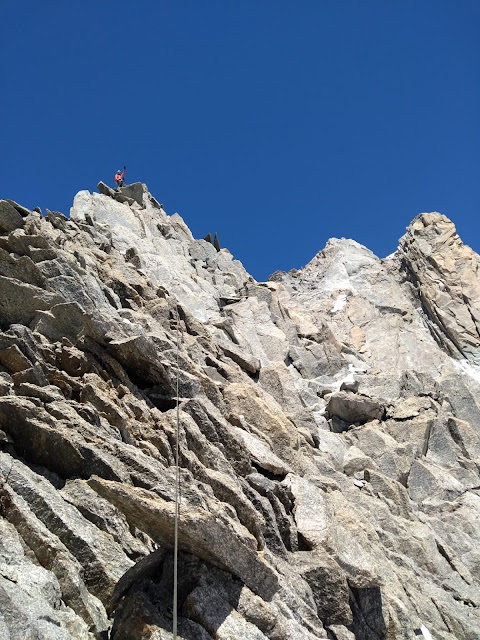 Arista de Diablos al Mont Blanc de Tacul. D+ 600m