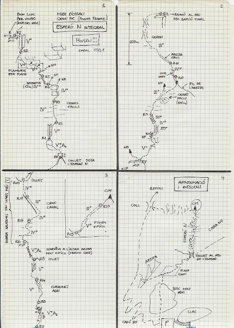 Espolón NW integral al Midi / MD 700m