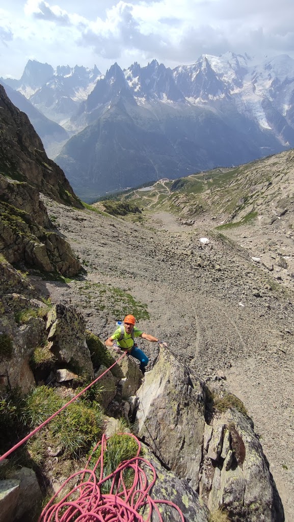 Vía Captain Crochue MD+, Tour des Croches. Index. Chamonix
