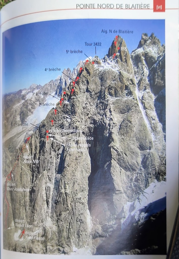 Arista NW a la Aguile de Blatiere, Chamonix.