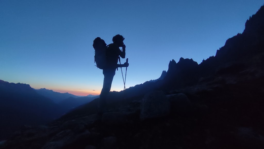 Arista NW a la Aguile de Blatiere, Chamonix.