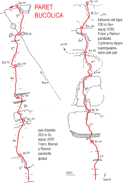 Oliana: Ferrata + Pared Bucólica + Cresta Montrebei