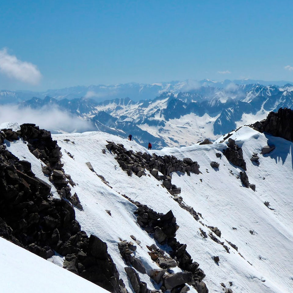 escalada en los alpes