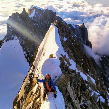 escalada en los alpes