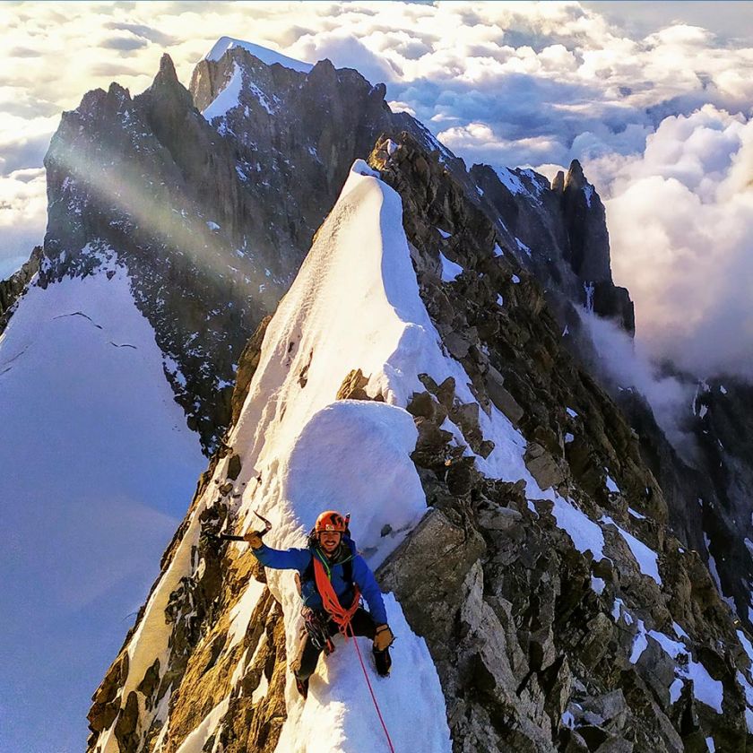 escalada en los alpes